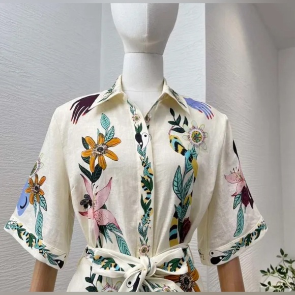 Host Pick x2  White Dragon  mini shirt dress - Picture 9 of 13